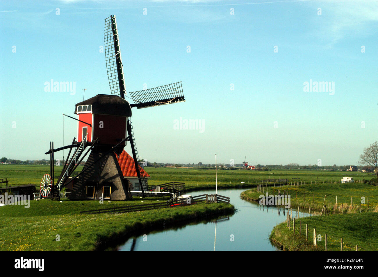 mills in holland Stock Photo