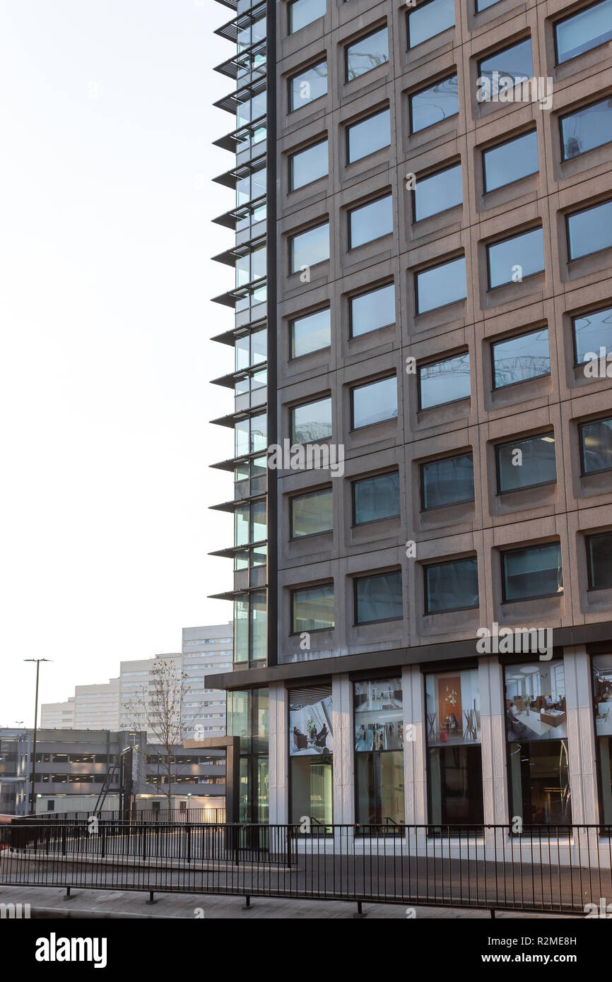 Retro looking building in central Birmingham on the 