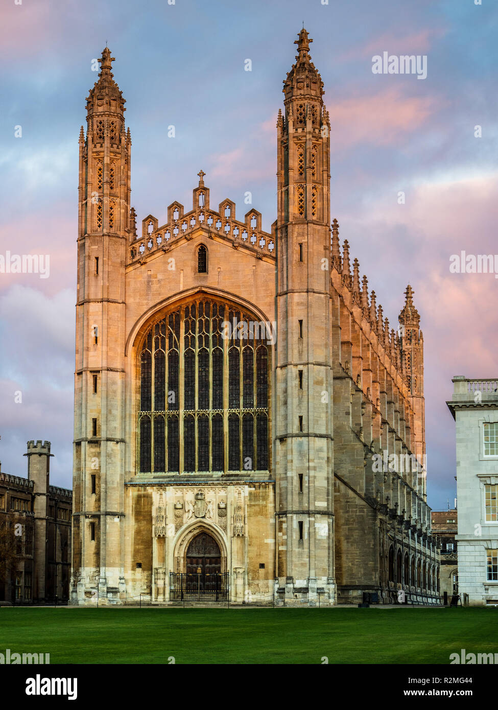 Kings College Chapel Cambridge (started 1446 by Henry VI), part of the University of Cambridge Stock Photo