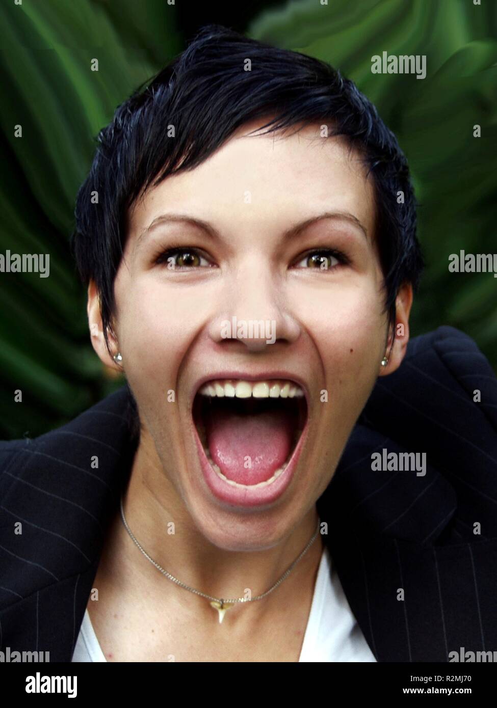 scream of joy Stock Photo - Alamy