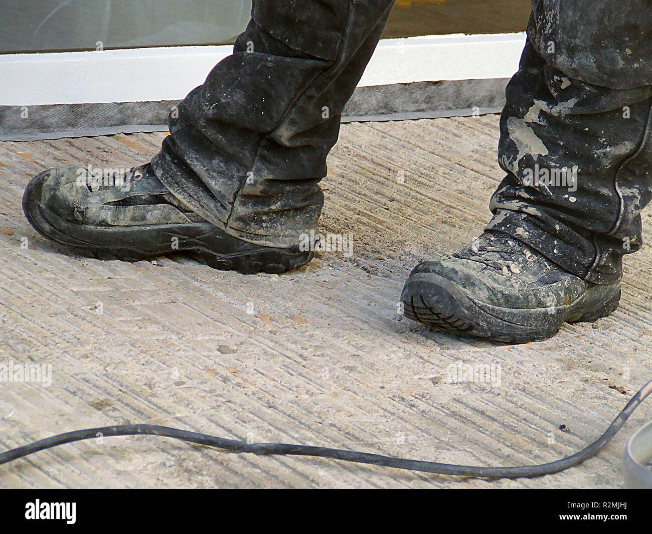 dirty work shoes Stock Photo - Alamy