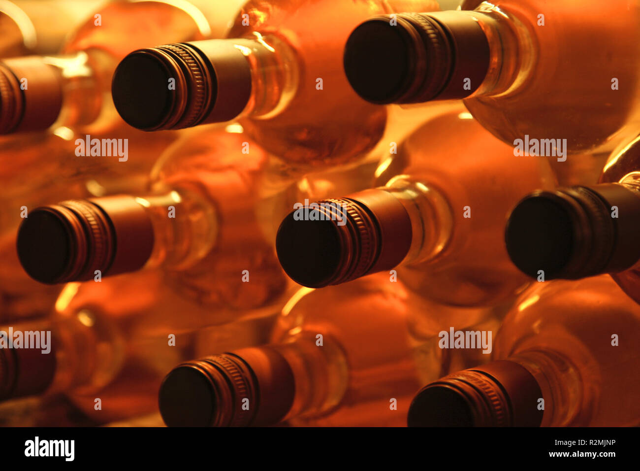 stacked wine bottles Stock Photo Alamy