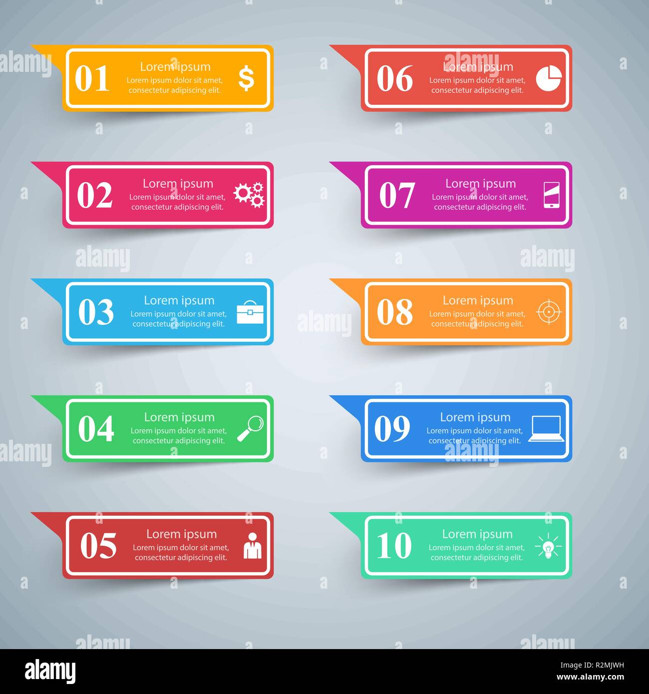 Infographic Design List Of 10 Items Stock Vector Image Art Alamy Infographic Design List Of 10 Items Stock Vector Image Art Alamy