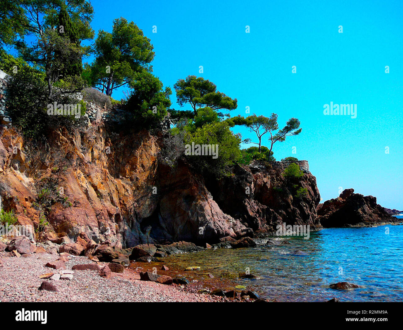 calanques at cassis Stock Photo