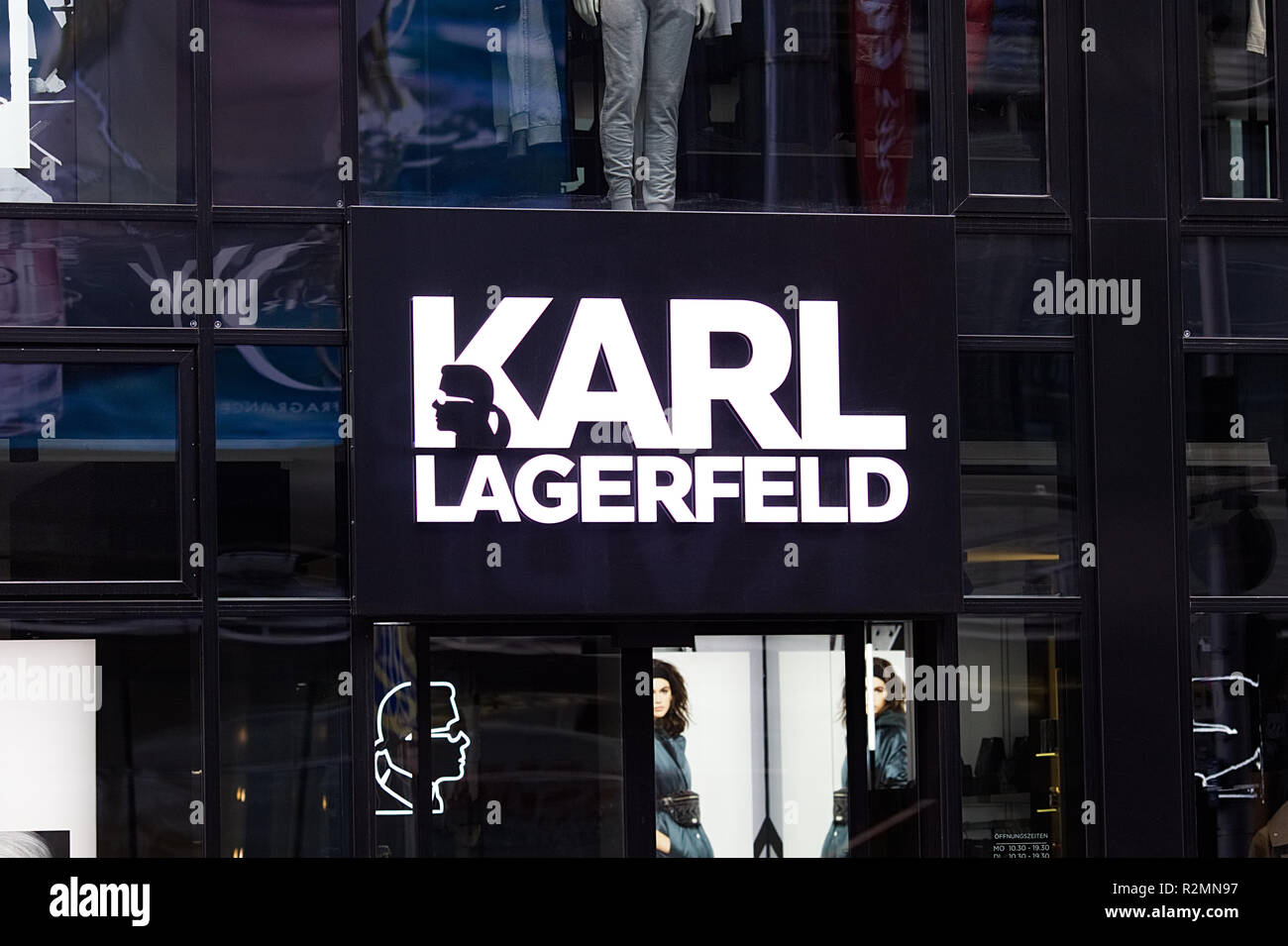 Karl Lagerfeld store sign Stock Photo - Alamy