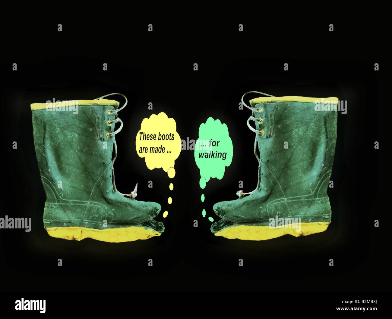 these boots are made for walking Stock Photo Alamy