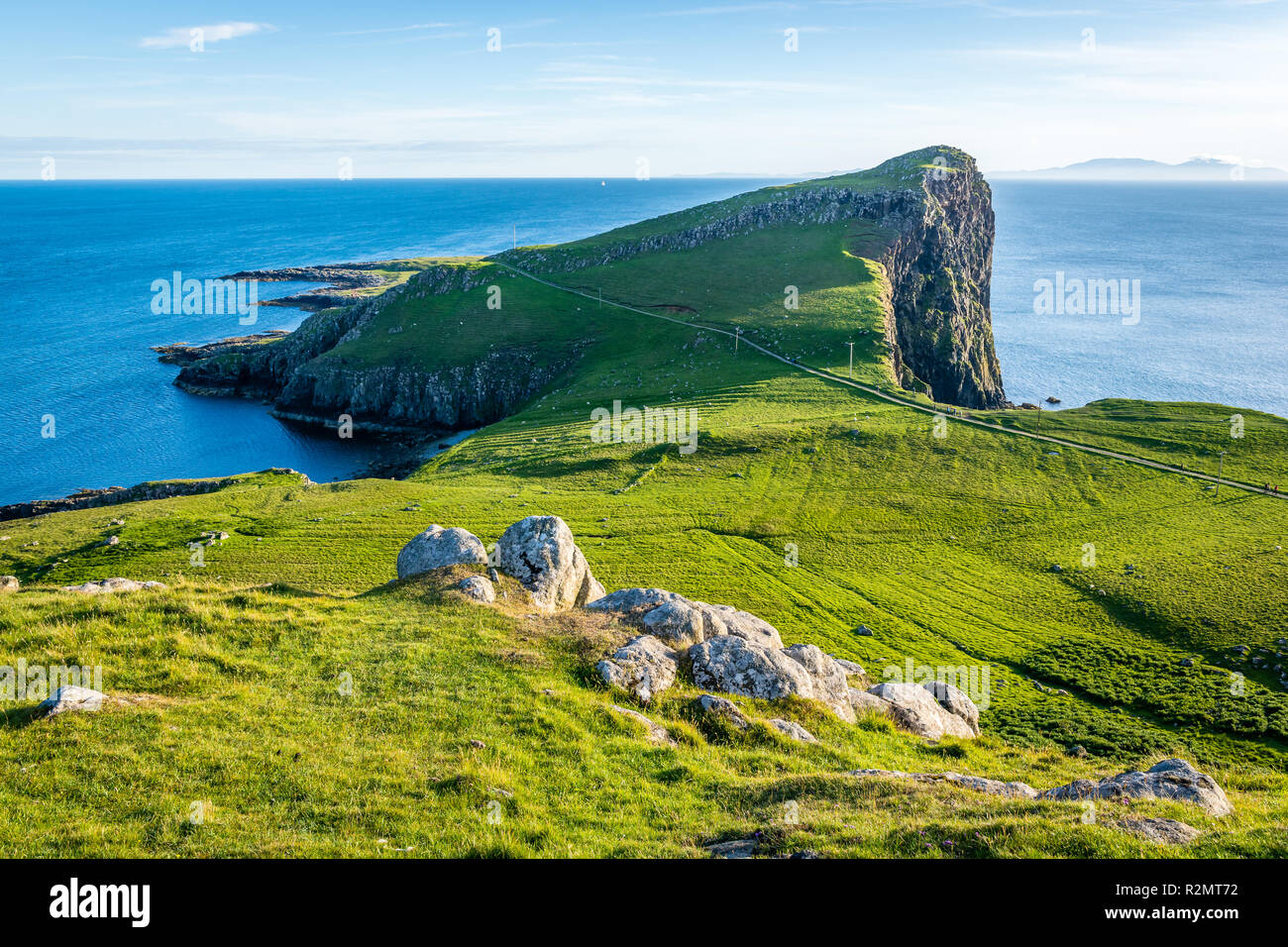 Nest Point at North Scotland. Sea cost landscape in summer Stock Photo