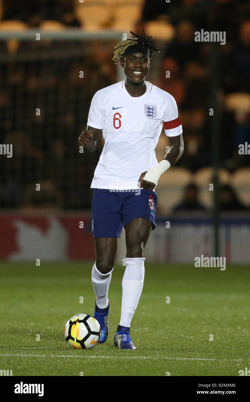Trevoh Chalobah Of England In Action During The International Friendly Match Between England U20 And Germany U20 At Jobserve Community Stadium On November 19th 2018 In Colchester England Photo By Paul Chesterton Phcimages Com