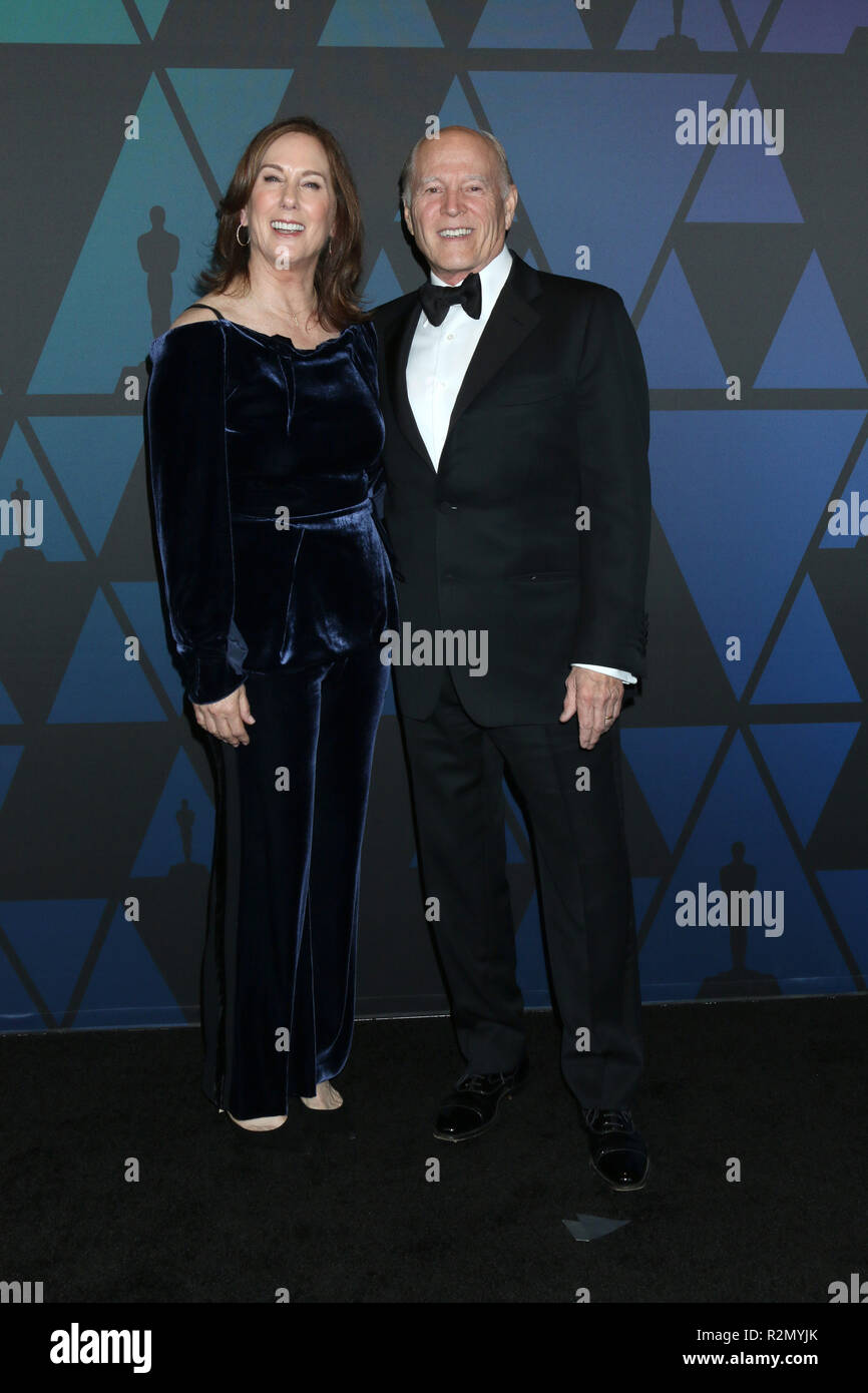 Los Angeles, CA, USA. 18th Nov, 2018. LOS ANGELES - NOV 18: Kathleen Kennedy, Frank Marshall at the 10th Annual Governors Awards at the Ray Dolby Ballroom on November 18, 2018 in Los Angeles, CA Credit: Kay Blake/ZUMA Wire/Alamy Live News Stock Photo