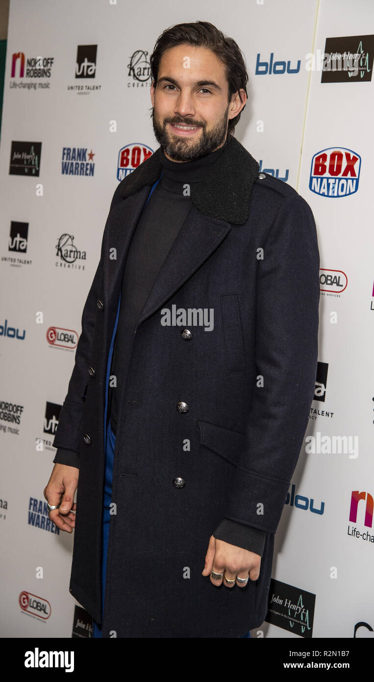 London, UK. 19th Nov, 2018. Jamie Jewitt attends the Nordoff Robbins Championship Boxing Dinner at the London Hilton. Credit: Gary Mitchell/SOPA Images/ZUMA Wire/Alamy Live News Stock Photo