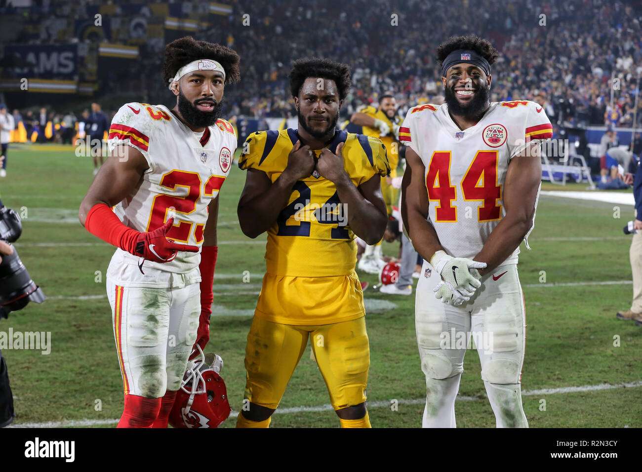 Los Angeles, CA, USA. 19th Nov, 2018. Kansas City Chiefs