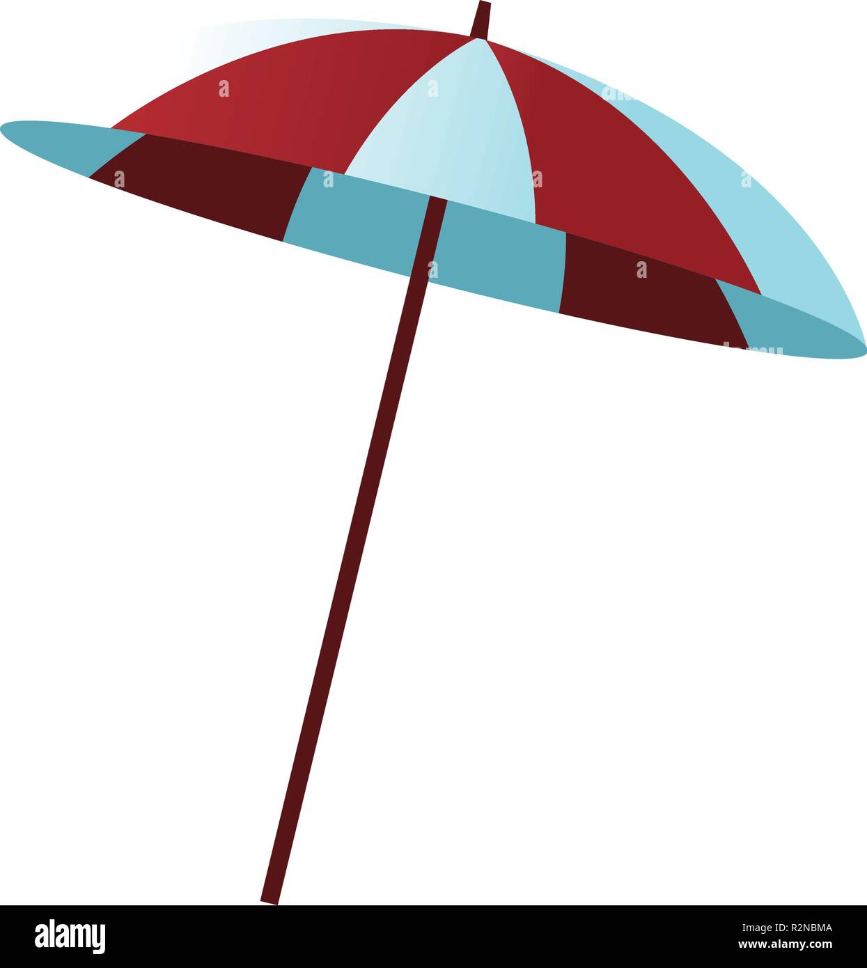 Striped beach umbrella vector illustration graphic design Stock Vector ...