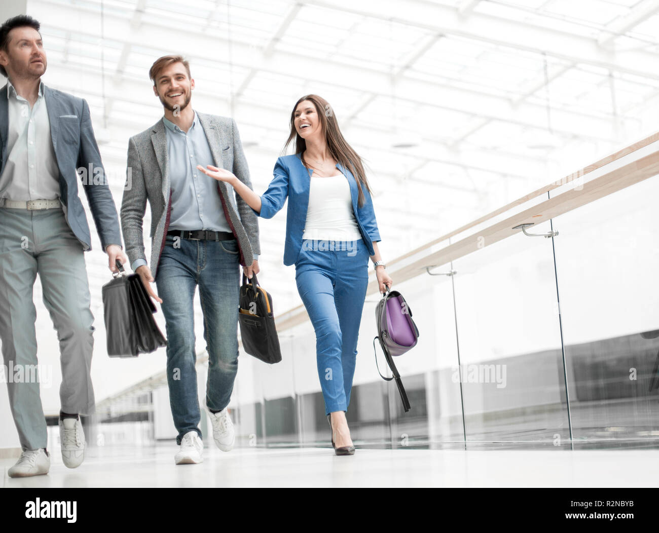 successful young people in the business center Stock Photo - Alamy