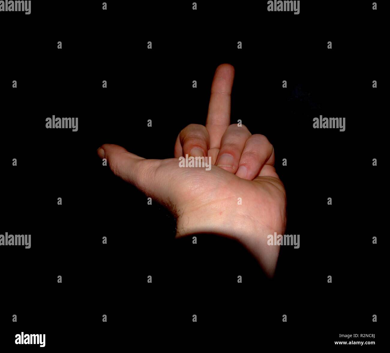 middle finger,middle finger,fuck Stock Photo - Alamy