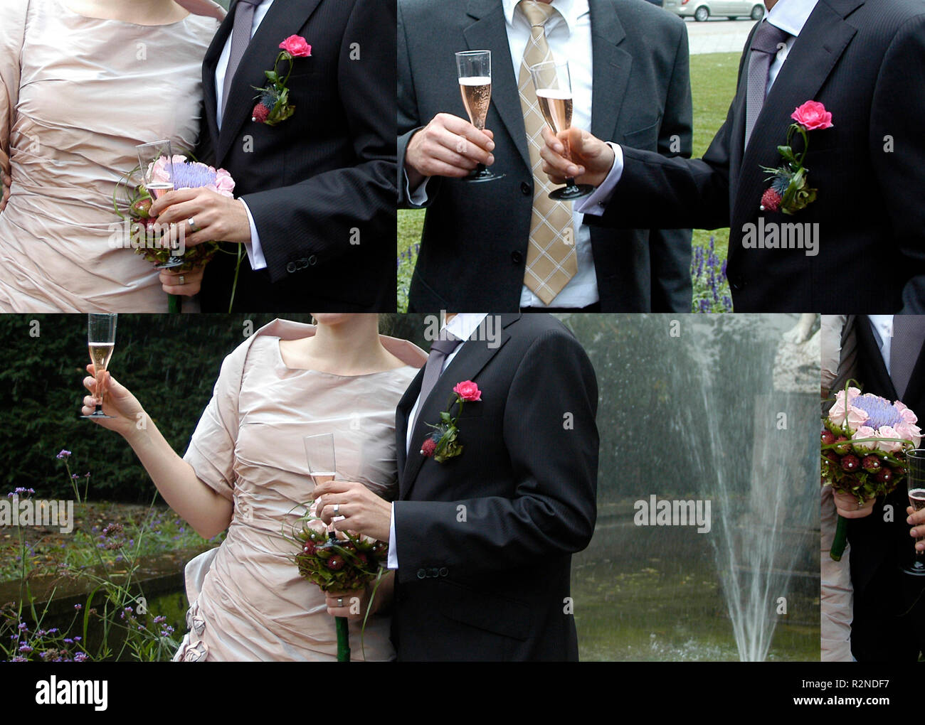newlyweds - wedding Stock Photo