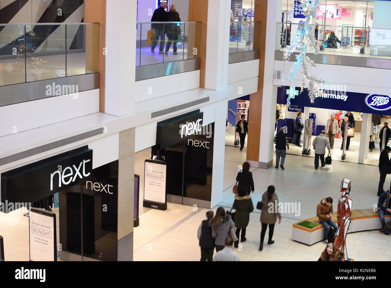 Next in Nottinghams Victoria centre Stock Photo Alamy