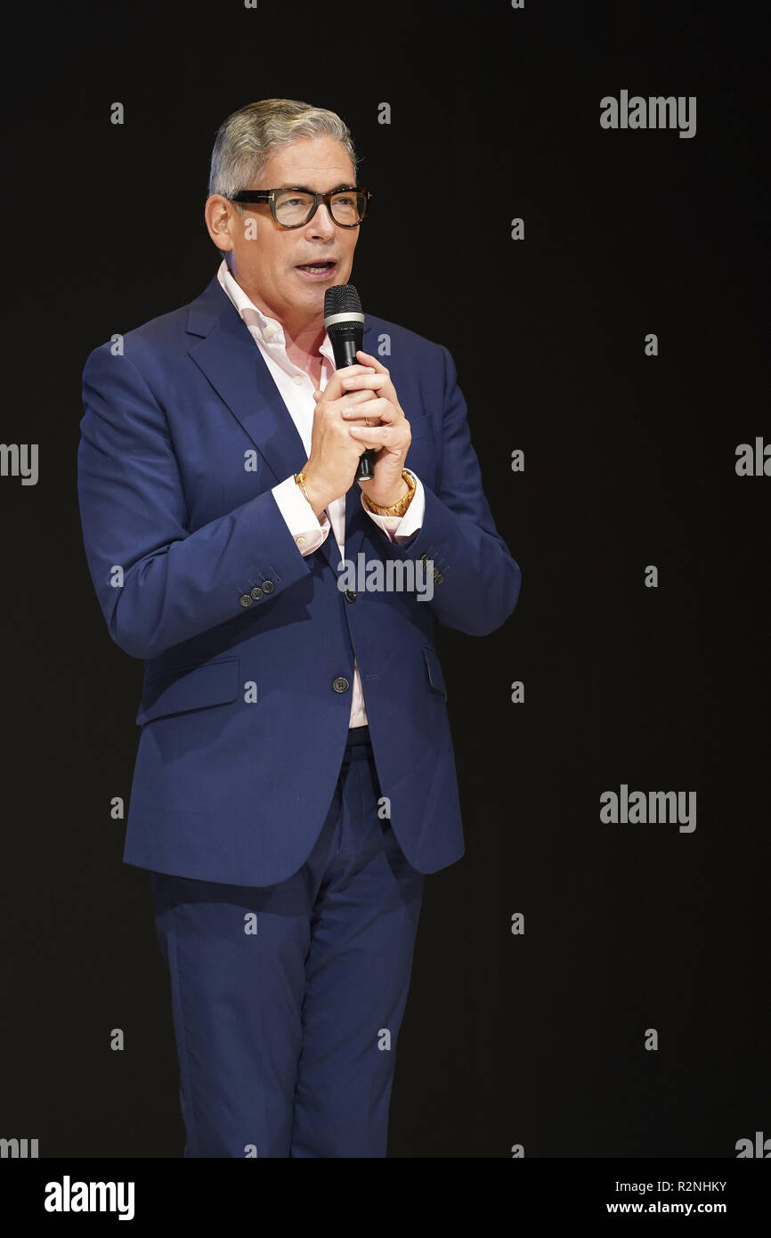 Boris Izaguirre speaks at the presentation of TV show 'Say Yes To The Dress  (Sí, Quiero Ese Vestido)' in Ifema Featuring: Boris Izaguirre Where:  Madrid, Spain When: 19 Oct 2018 Credit: Oscar