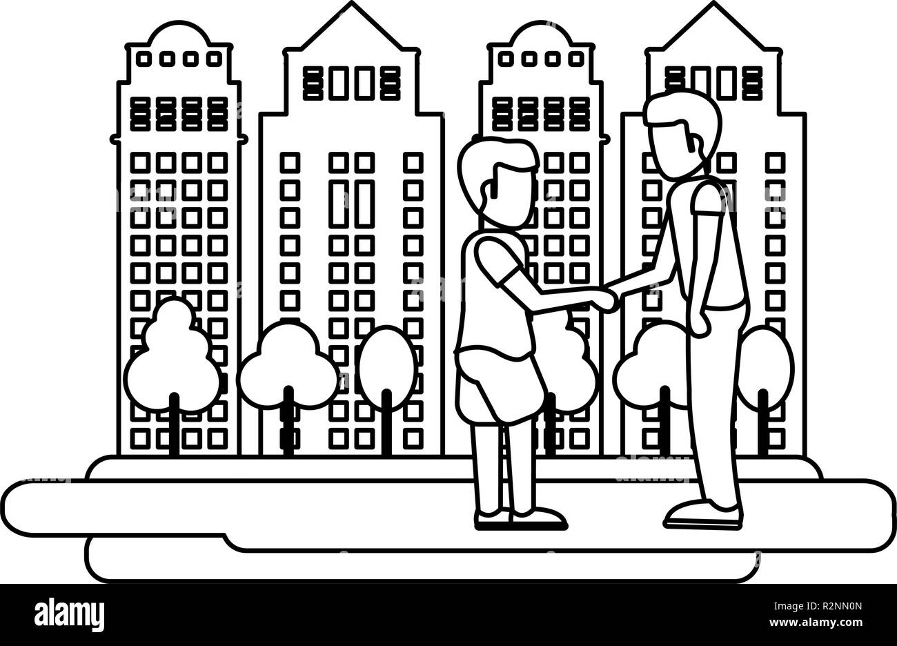 Young boy with hands over eyes Stock Vector Images Alamy