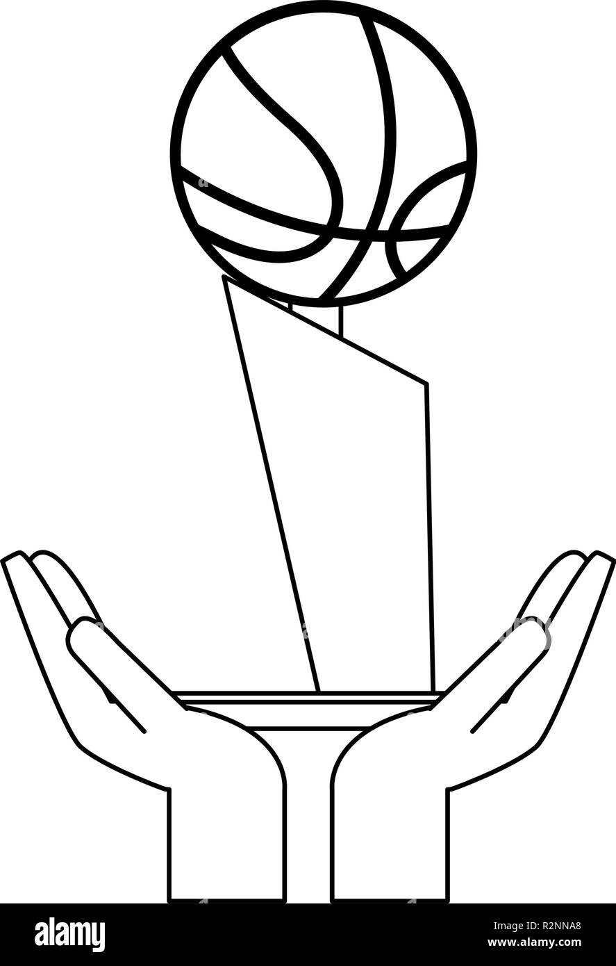 Basketball trophy cup vector illustration graphic design Stock Vector Image  & Art - Alamy