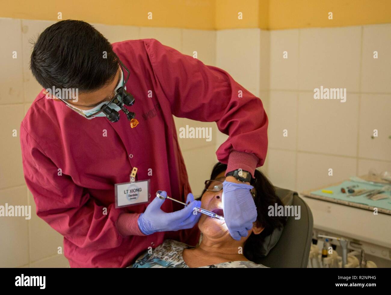 Paita Peru Nov 3 2018 Lt True Xiong A Dentist From