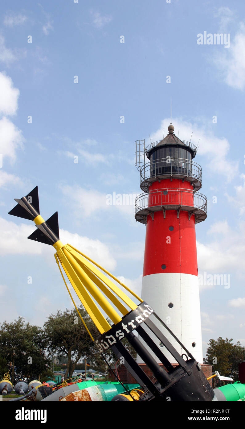 the lighthouse of bÃ¼sum Stock Photo
