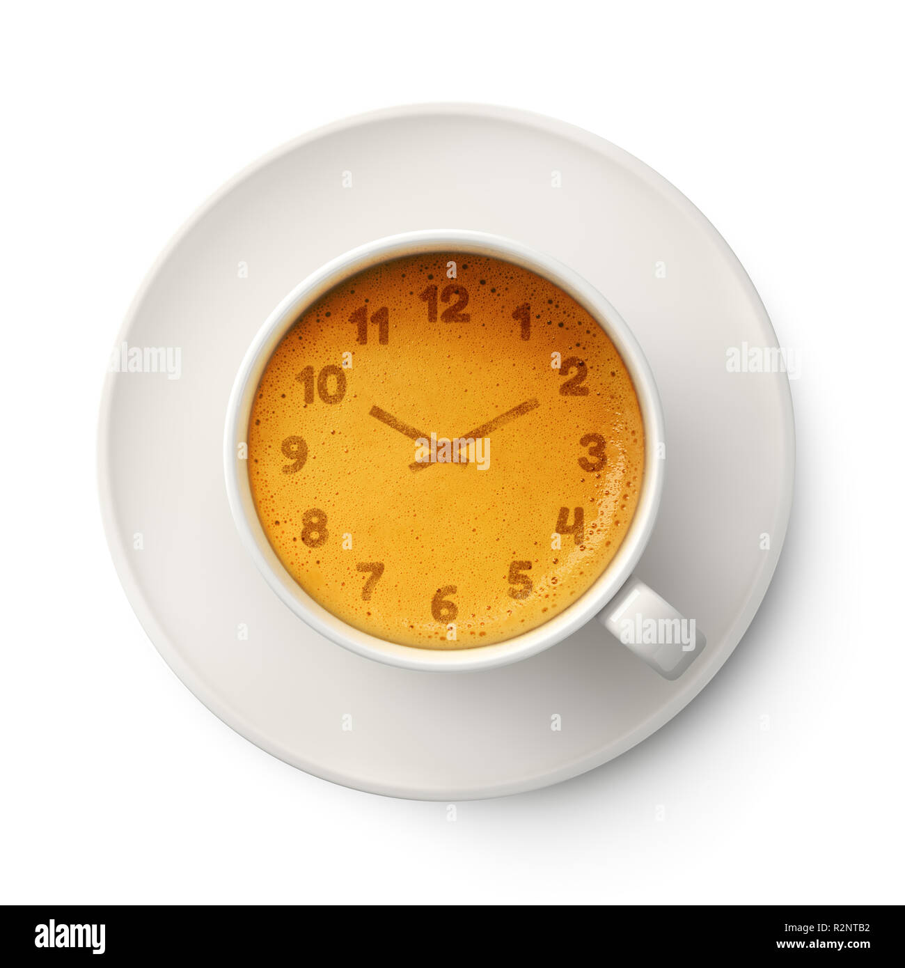 Close View Coffee Maker Alarm Clock Cup Coffee Isolated Red Stock Photo by  ©KostyaKlimenko 191670246