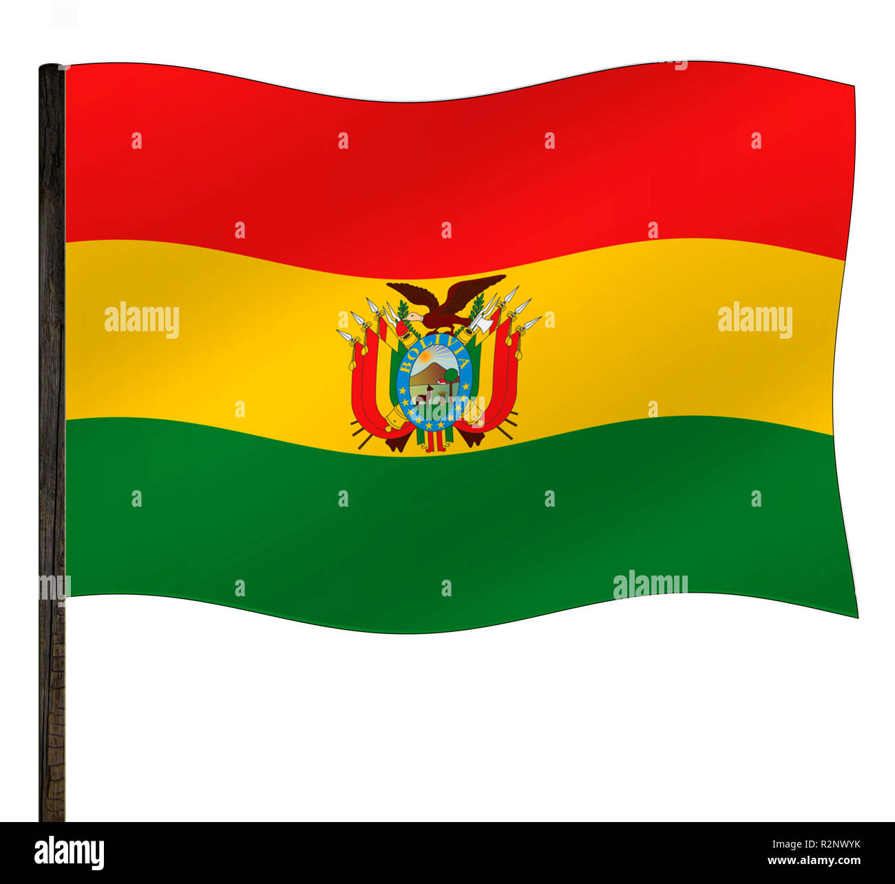 flag bolivia Stock Photo