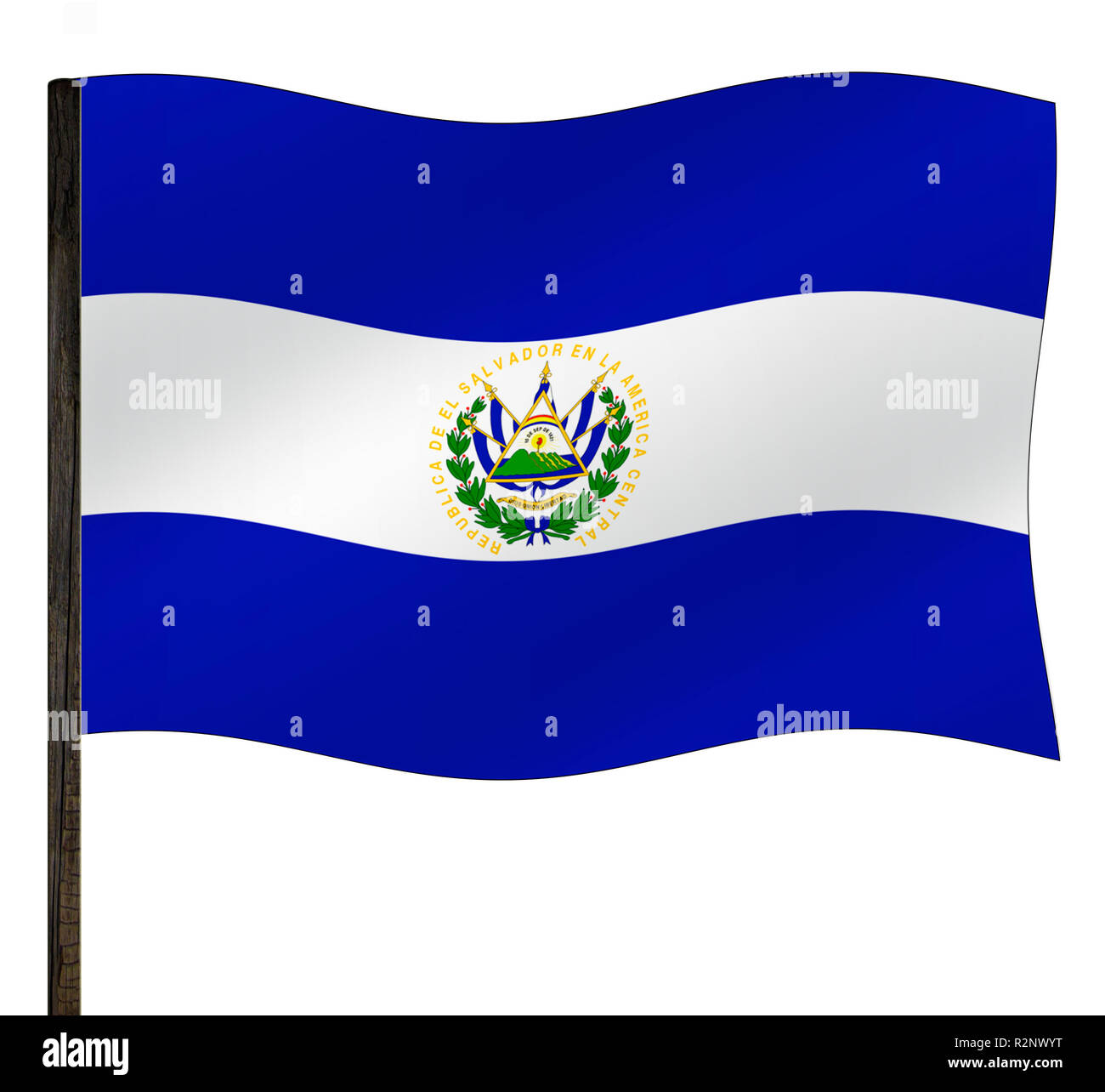 flag of el salvador Stock Photo Alamy