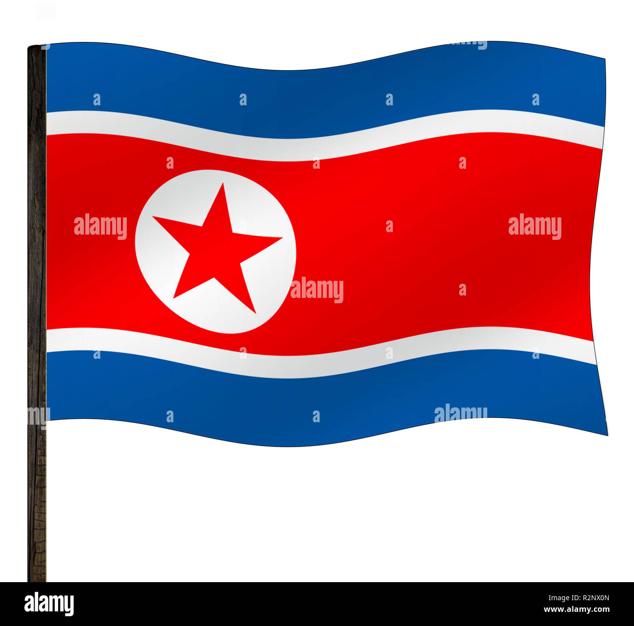 flag korea Stock Photo