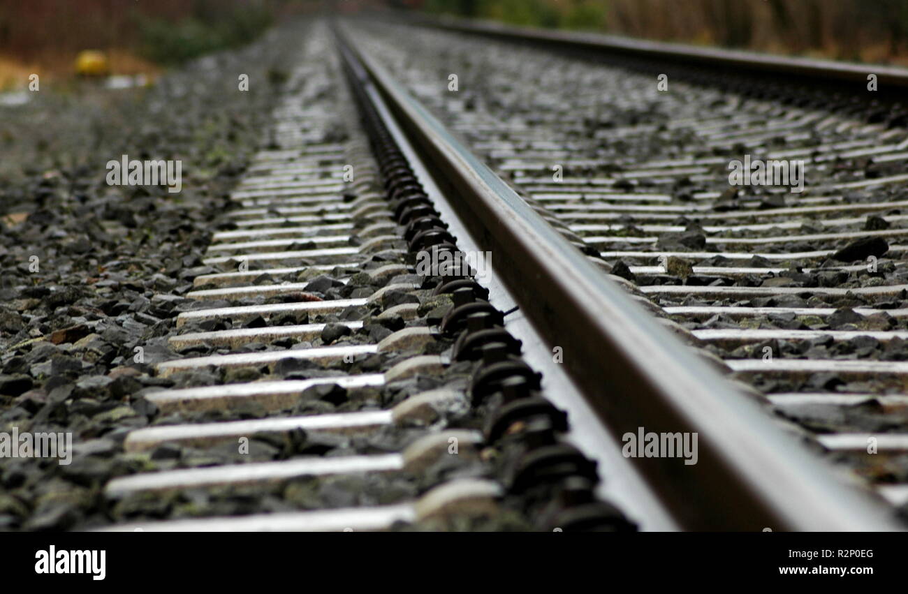railroad track Stock Photo