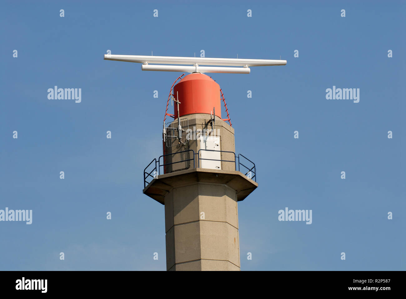 radar tower Stock Photo