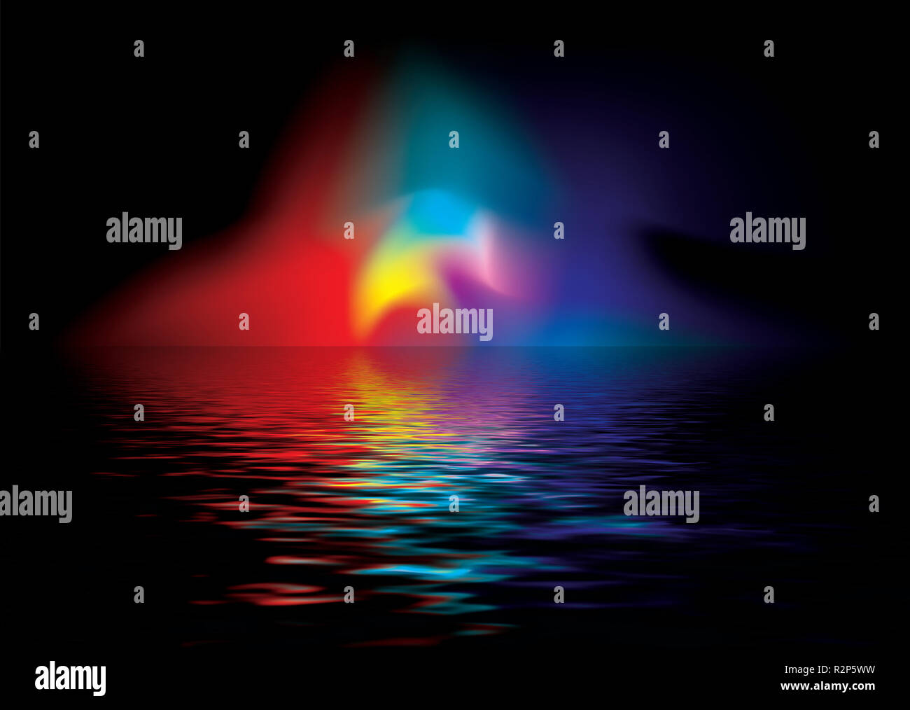 Rainbow sea reflect hi-res stock photography and images - Alamy