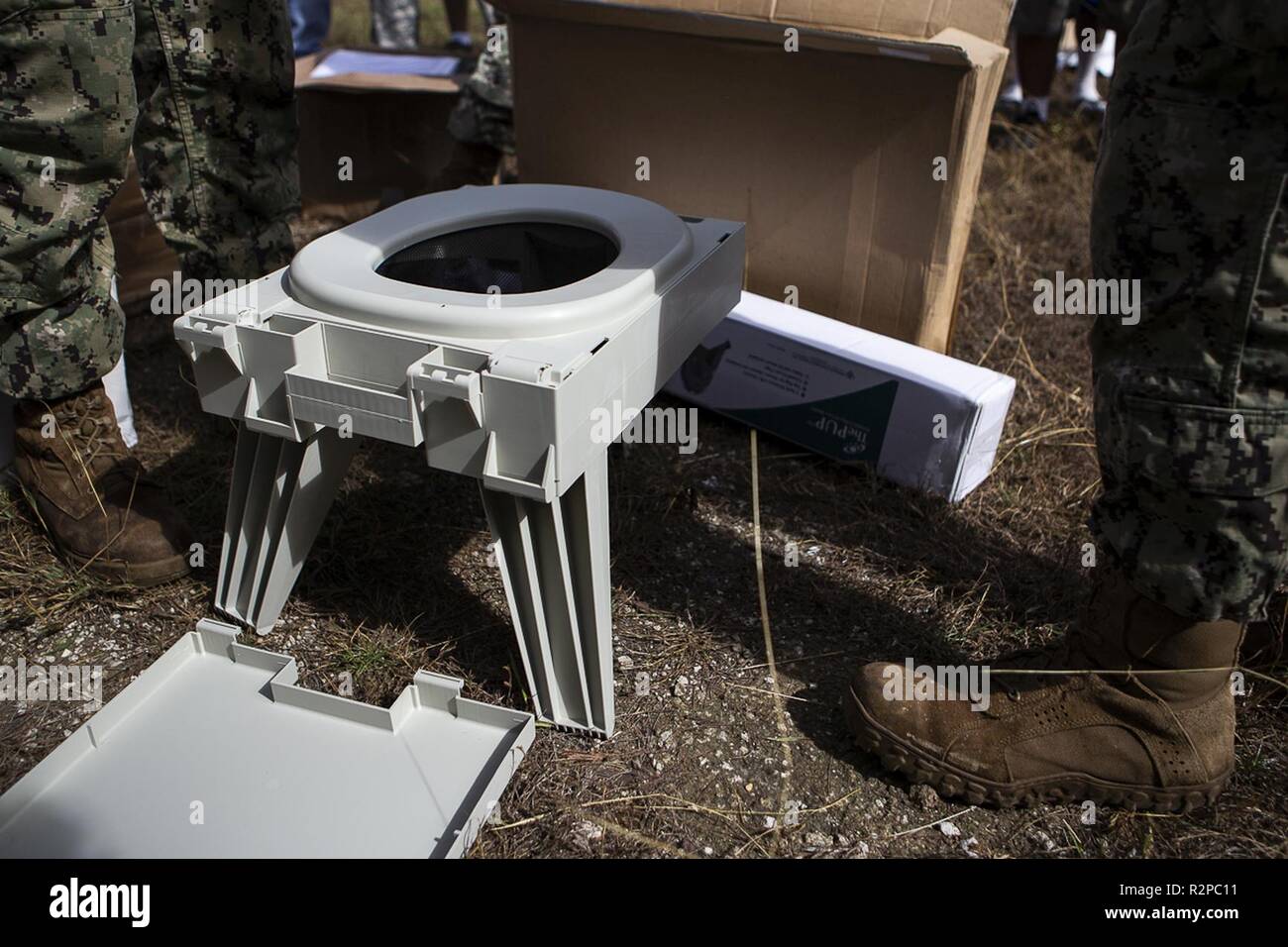 Portable toilet unit hires stock photography and images Alamy