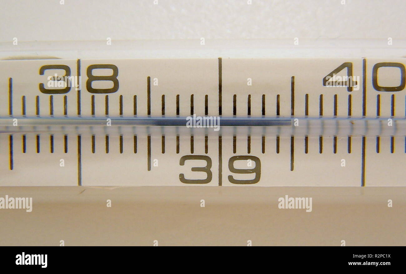 fever meter in detail Stock Photo