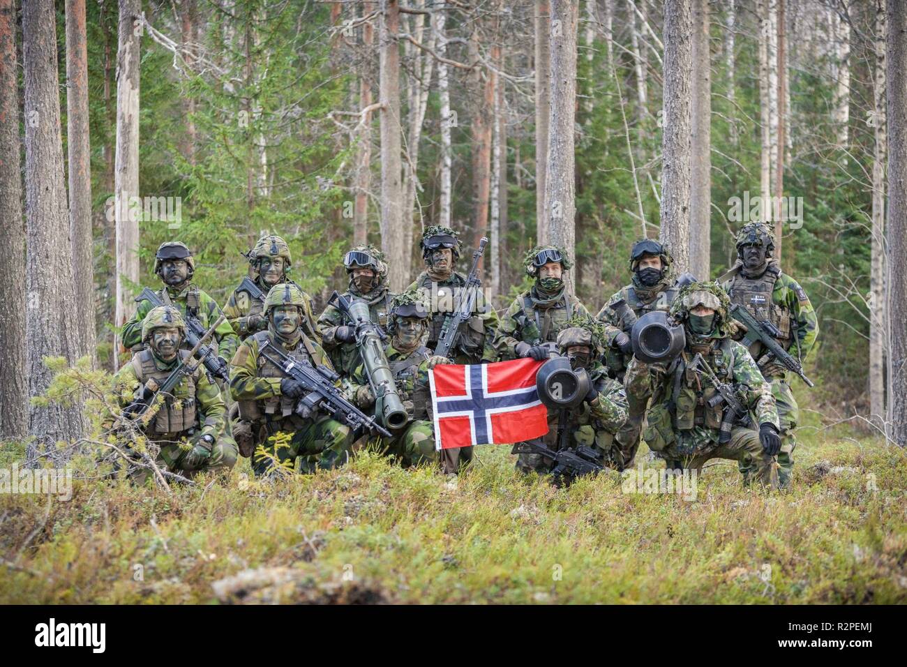 A Swedish- Finnish battalion is taking part in the NATO exercise Trident  Juncture 18. Sweden and Finland are partner countries to NATO. The Nordic  countries have a long history of working together
