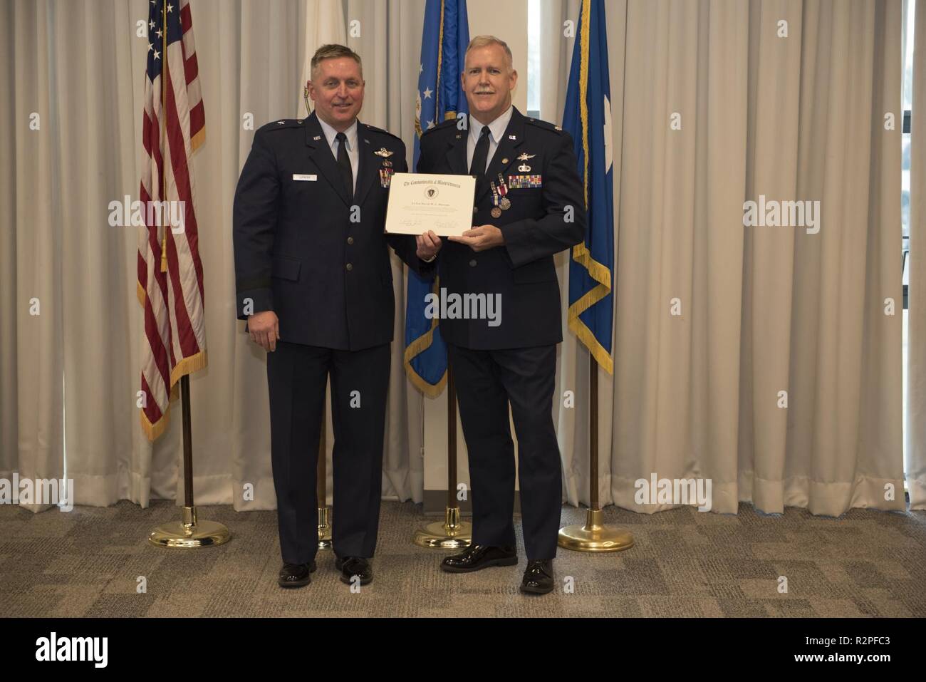 Lt. Col. David Bascom retired from Otis Air National Guard Base on ...