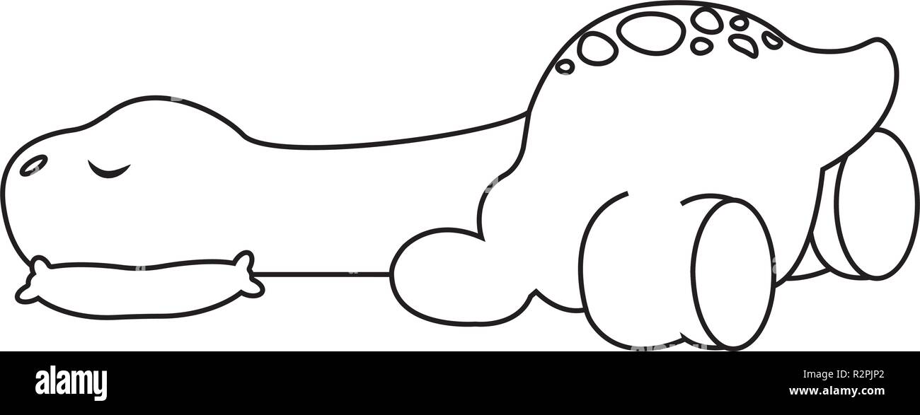 Cute cartoon dinosaur Stock Vector Image & Art - Alamy