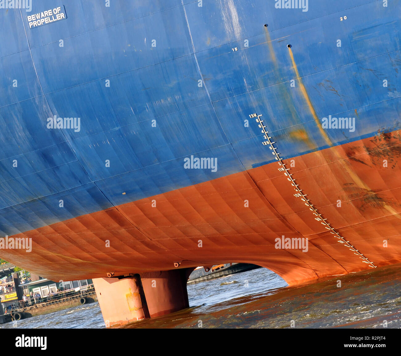 seagoing vessel stern Stock Photo