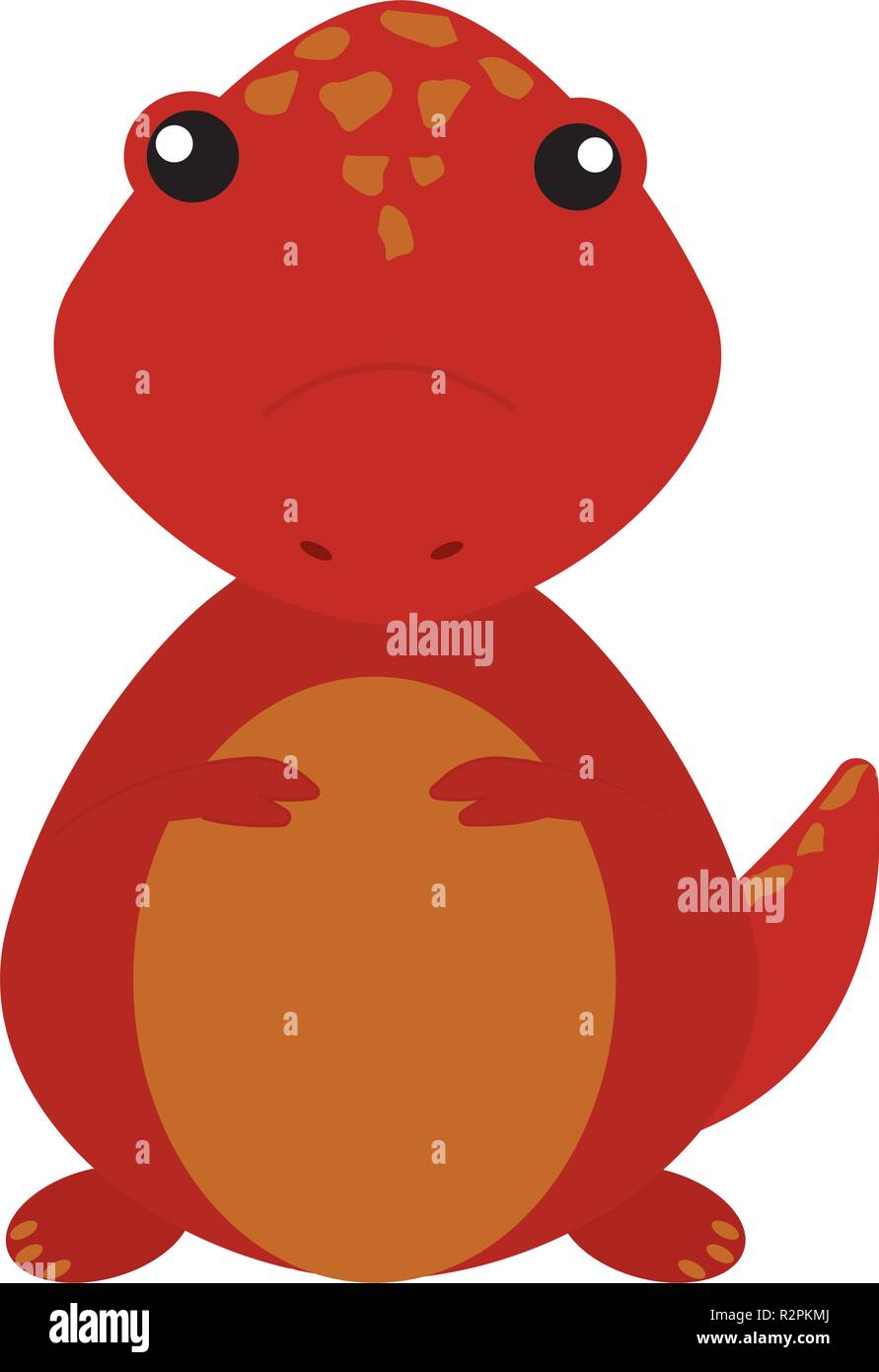 Cute cartoon dinosaur Stock Vector