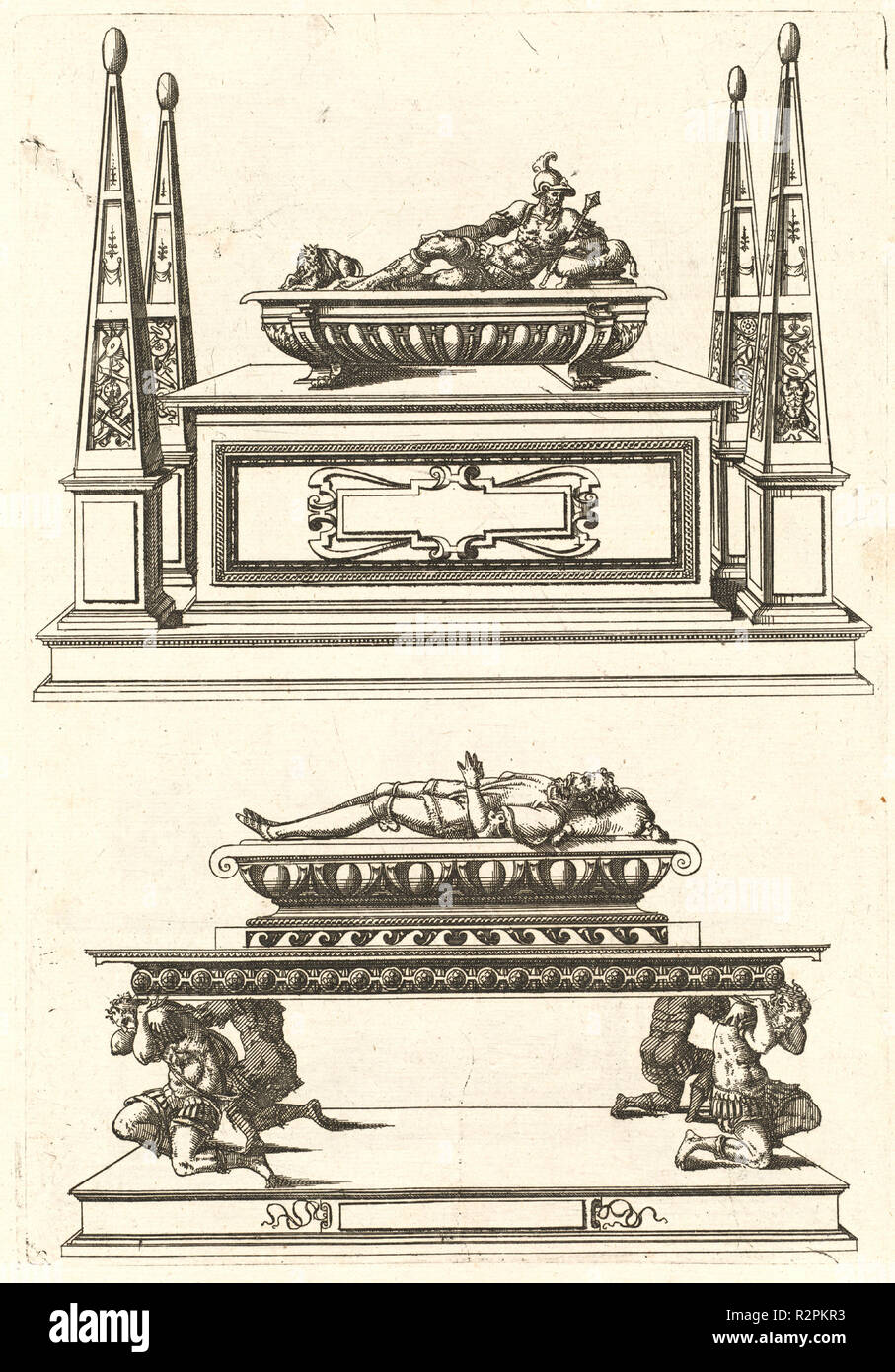 De Architectura, Iacob Androvetti du Cerceau, Opus. Quo descriptae sunct aedificiorum quinquaginta plane dissimilium ichnographiae...; Second Livre D'Architecture, Par Iacques Androuet du Cerceau... Dated: published 1559/1561. Dimensions: page size: 37.4 x 25.3 cm (14 3/4 x 9 15/16 in.)  overall size (volume closed): 38.6 x 27 x 3.8 cm (15 3/16 x 10 5/8 x 1 1/2 in.). Medium: 2 works in 1 vol: 1st part: ill: 71 etchings (all full-page, versos blank); 2nd part: ill: 66 etchings (all full-page, versos blank). Museum: National Gallery of Art, Washington DC. Author: Jacques Androuet Ducerceau I (au Stock Photo