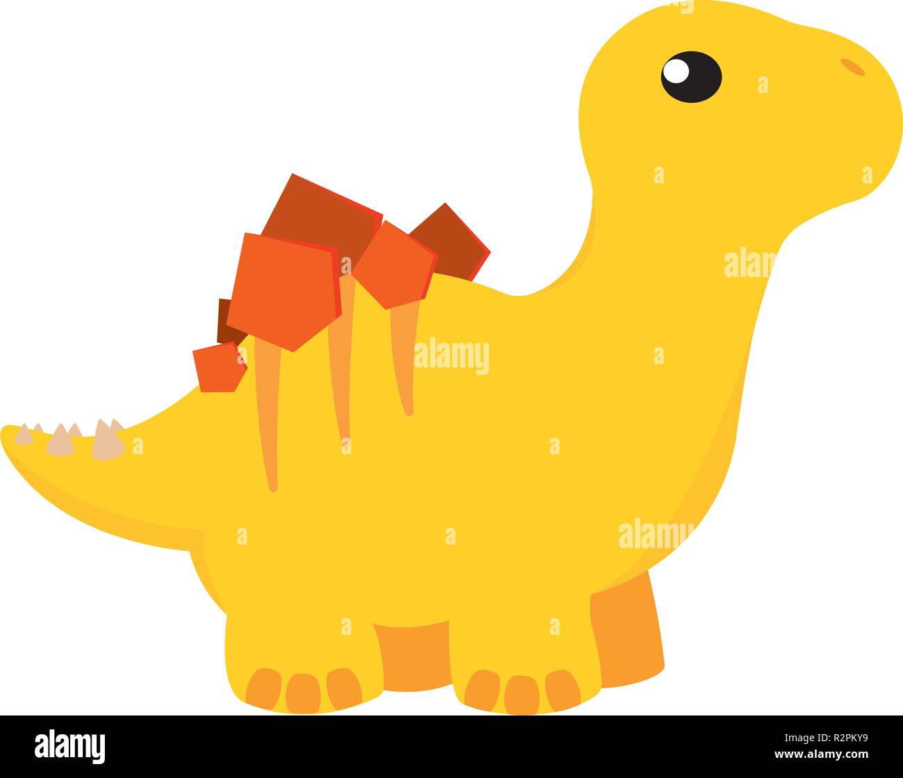 Cute cartoon dinosaur Stock Vector Image & Art - Alamy