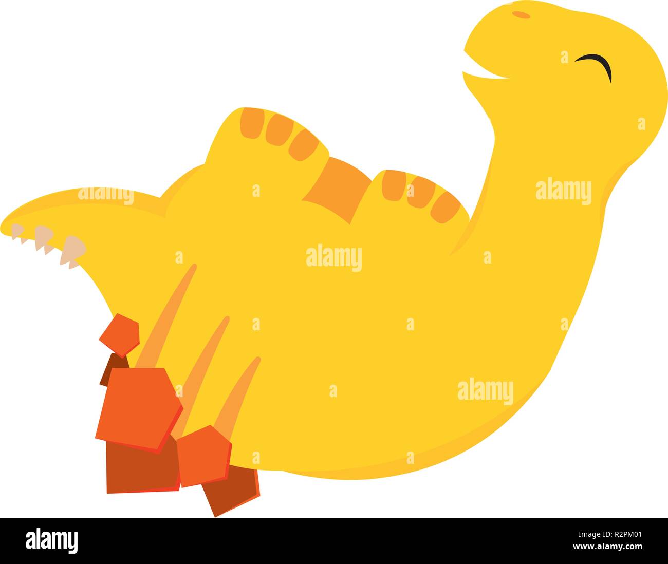 Cute cartoon dinosaur Stock Vector Image & Art - Alamy