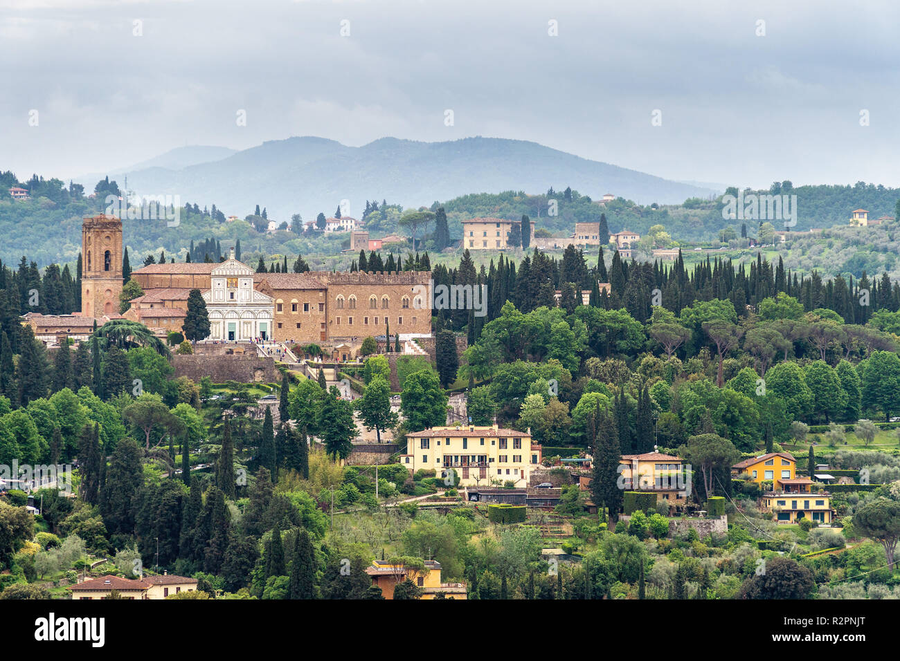 Florence, view to San Miniato al Monte Stock Photo - Alamy
