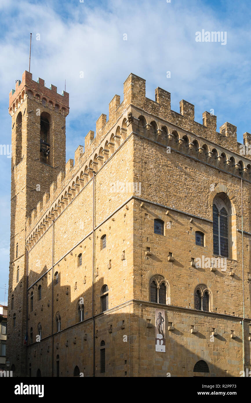 Florence, Museo Nazionale del Bargello, Piazza di San Firenze Stock Photo