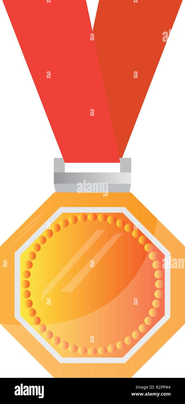 Isolated golden medal Stock Vector Image & Art - Alamy