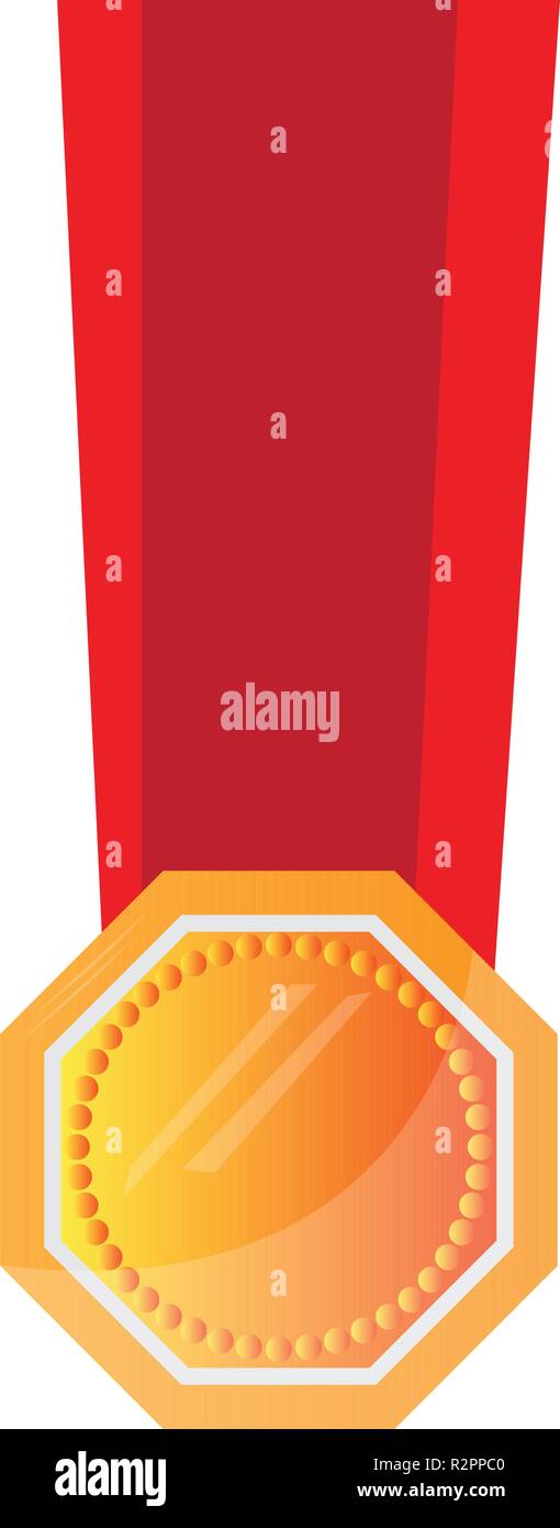 Isolated golden medal Stock Vector Image & Art - Alamy