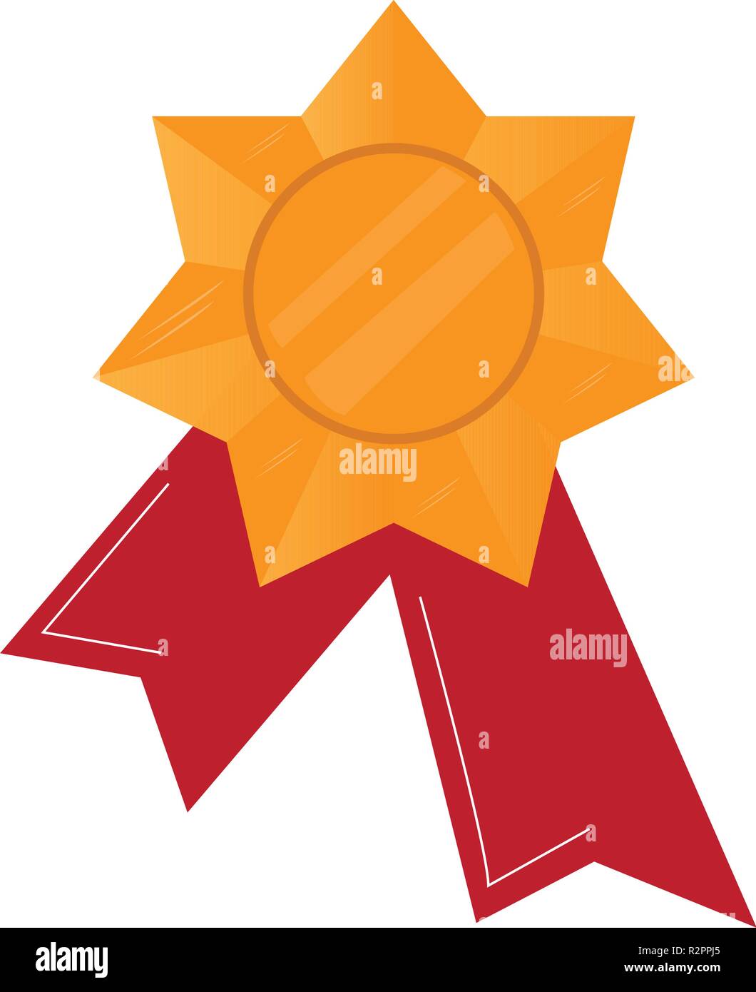 Isolated golden medal Stock Vector Image & Art - Alamy