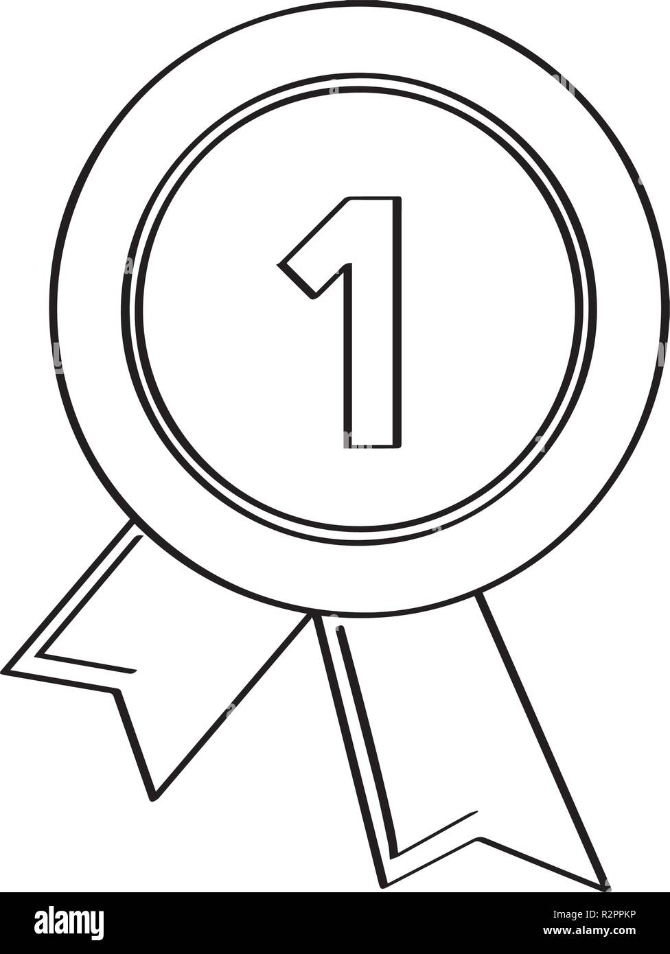 Isolated golden medal icon Stock Vector Image & Art - Alamy