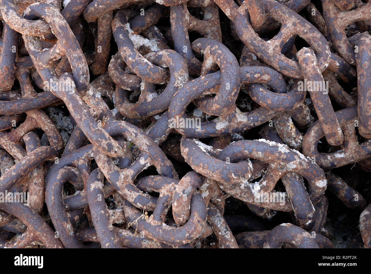 rusty anchor chain Stock Photo Alamy