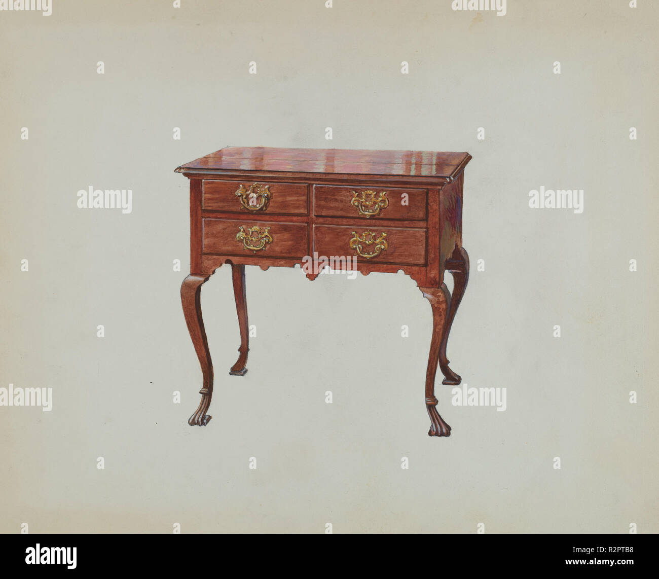 Lowboy Dated C 1936 Dimensions Overall 28 7 X 36 5 Cm 11 5